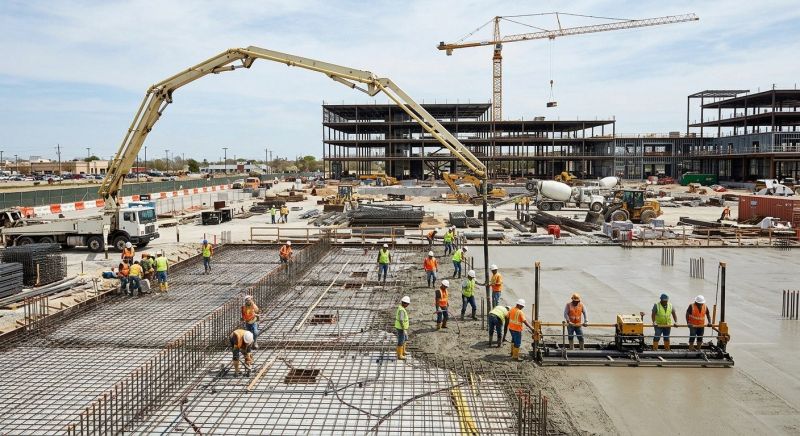 Commercial Slab Installation in Lansing, MI
